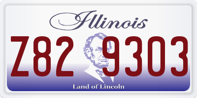 IL license plate Z829303