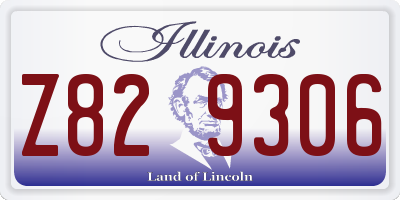 IL license plate Z829306