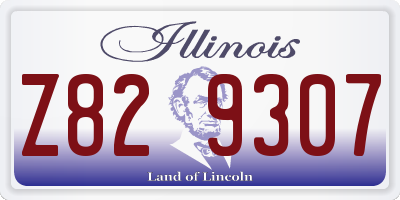 IL license plate Z829307