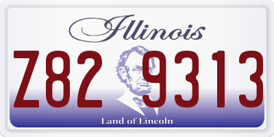 IL license plate Z829313