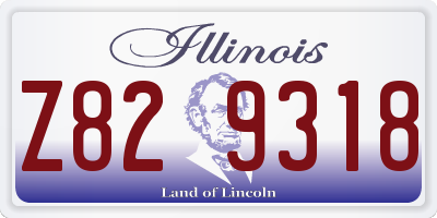 IL license plate Z829318