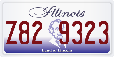 IL license plate Z829323
