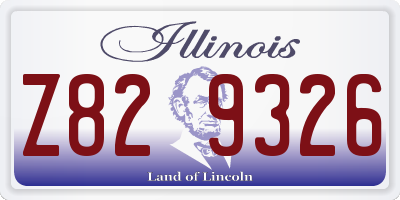 IL license plate Z829326