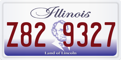 IL license plate Z829327