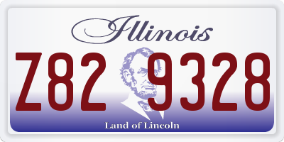 IL license plate Z829328