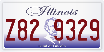 IL license plate Z829329