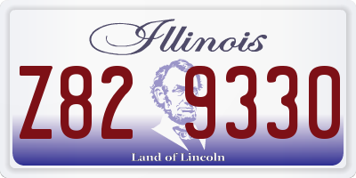 IL license plate Z829330