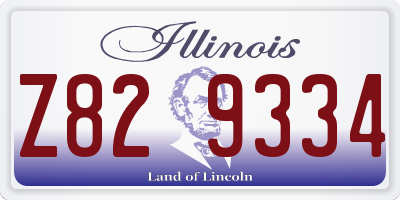 IL license plate Z829334