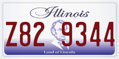 IL license plate Z829344
