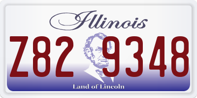 IL license plate Z829348