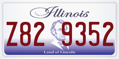 IL license plate Z829352