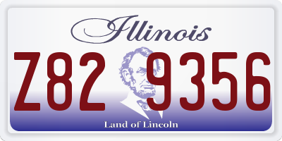 IL license plate Z829356