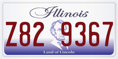 IL license plate Z829367