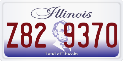 IL license plate Z829370