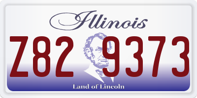 IL license plate Z829373
