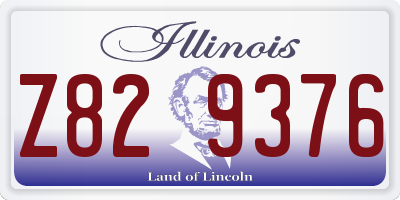 IL license plate Z829376