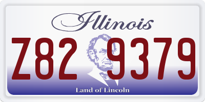 IL license plate Z829379