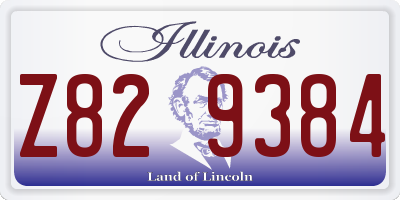 IL license plate Z829384