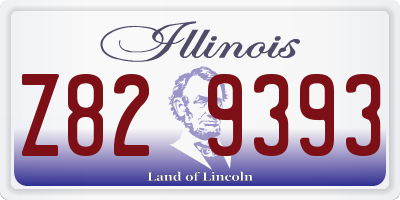 IL license plate Z829393