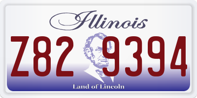 IL license plate Z829394