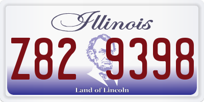 IL license plate Z829398