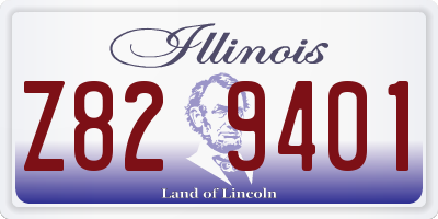 IL license plate Z829401
