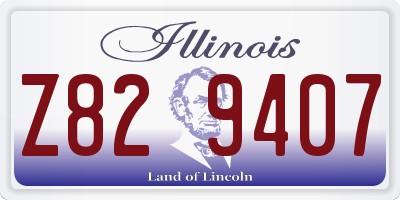 IL license plate Z829407