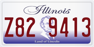 IL license plate Z829413