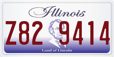 IL license plate Z829414