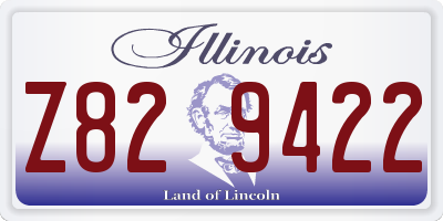 IL license plate Z829422