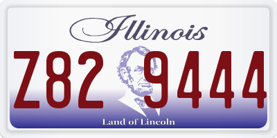 IL license plate Z829444