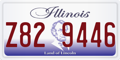 IL license plate Z829446