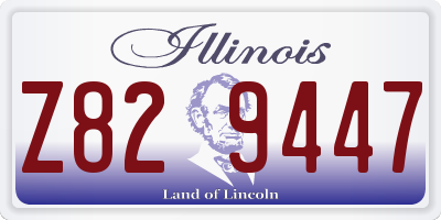 IL license plate Z829447