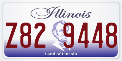 IL license plate Z829448