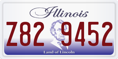 IL license plate Z829452