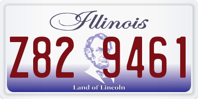 IL license plate Z829461
