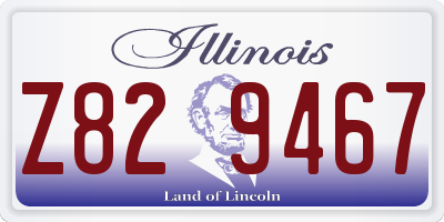 IL license plate Z829467