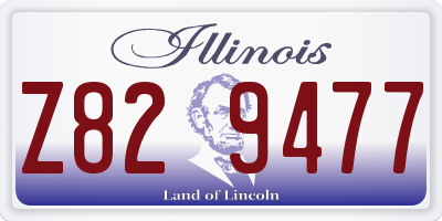 IL license plate Z829477