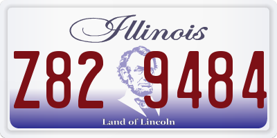 IL license plate Z829484