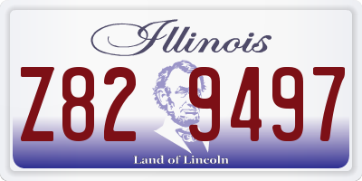 IL license plate Z829497