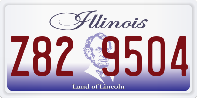 IL license plate Z829504