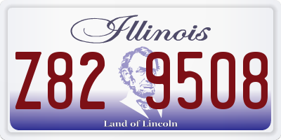 IL license plate Z829508