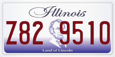 IL license plate Z829510