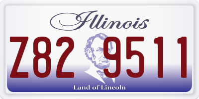 IL license plate Z829511