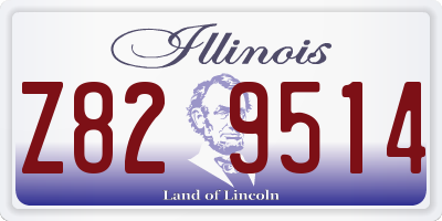 IL license plate Z829514