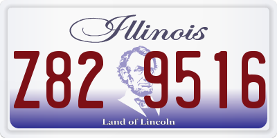 IL license plate Z829516