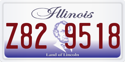 IL license plate Z829518