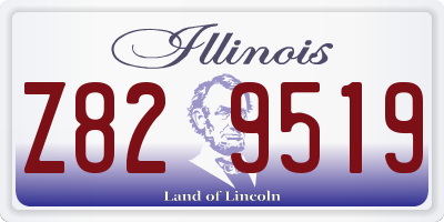 IL license plate Z829519