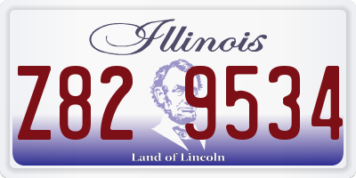 IL license plate Z829534