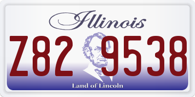 IL license plate Z829538